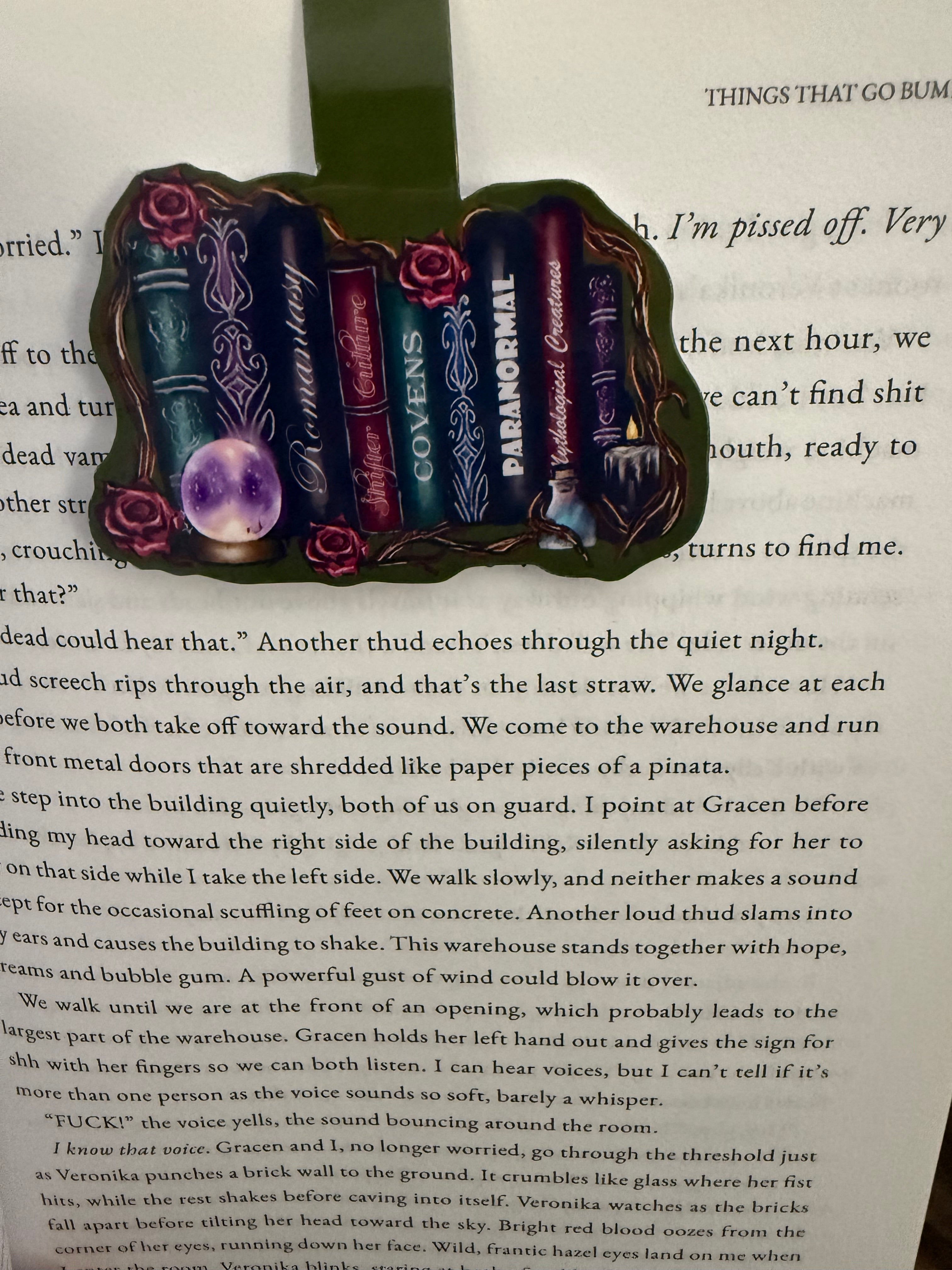 “Fantasy Book Stacks” Magnetic Bookmark