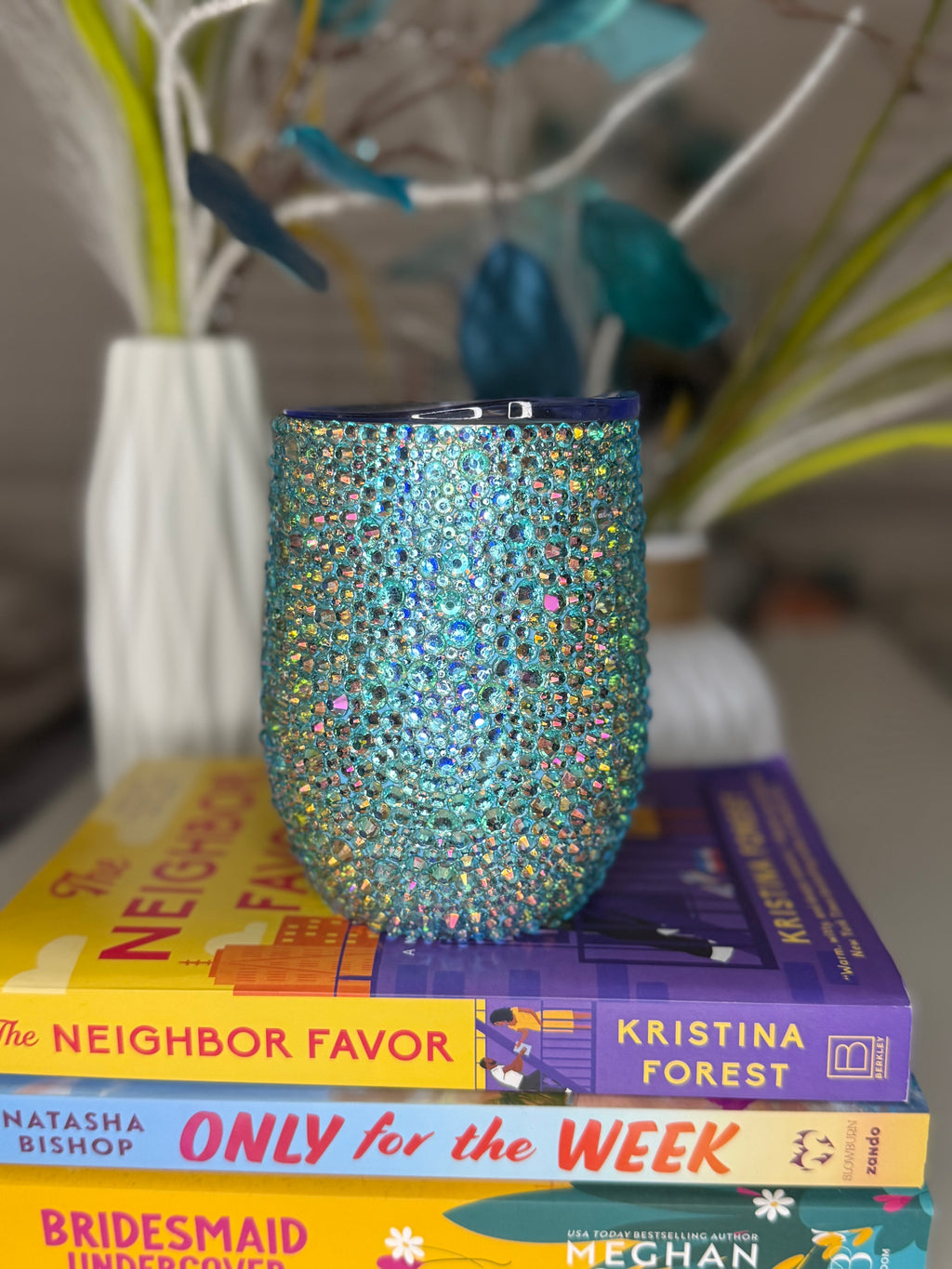 “Sorry I’m Booked” Rhinestone Wine Tumbler