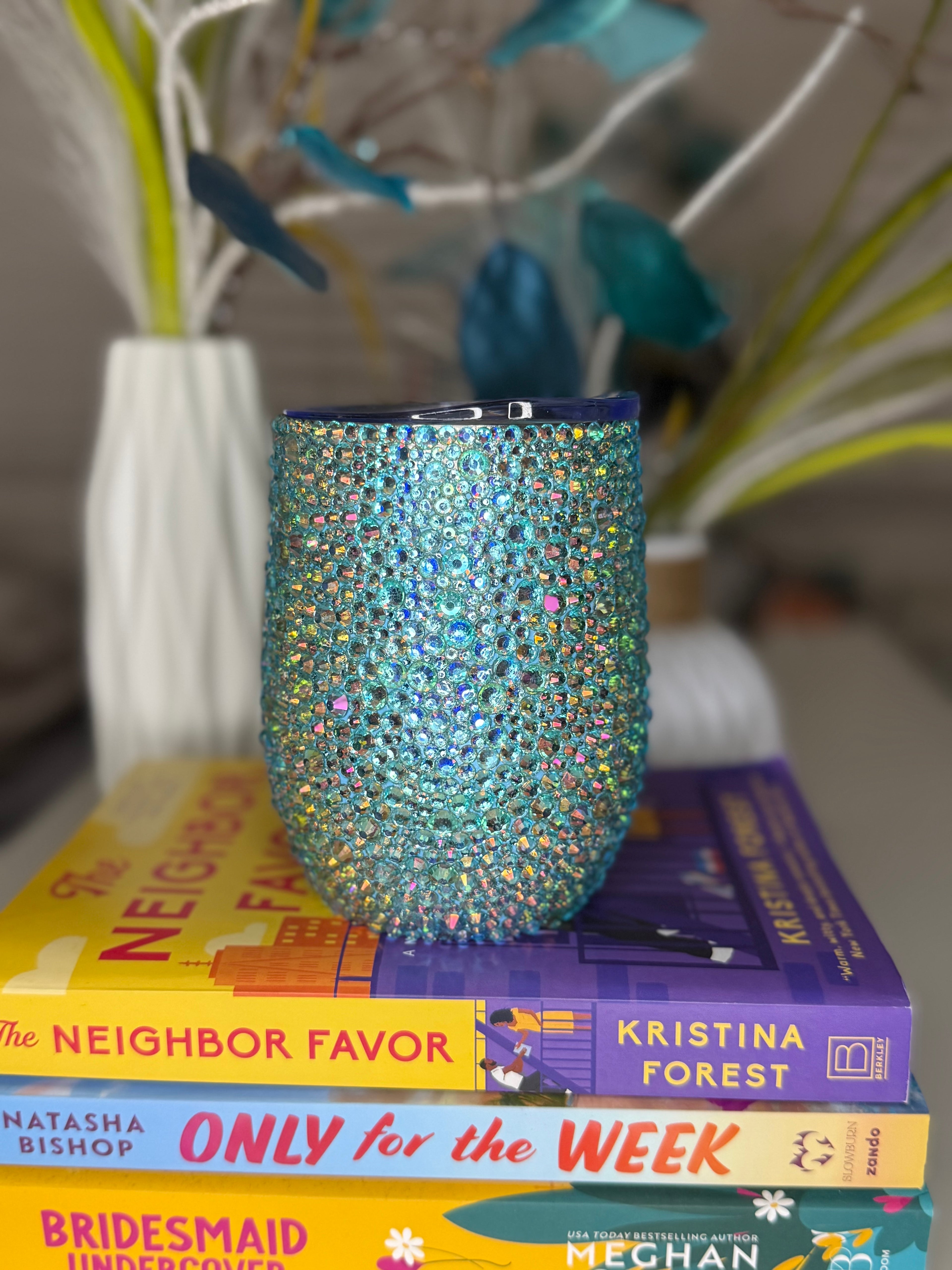 “Sorry I’m Booked” Rhinestone Wine Tumbler