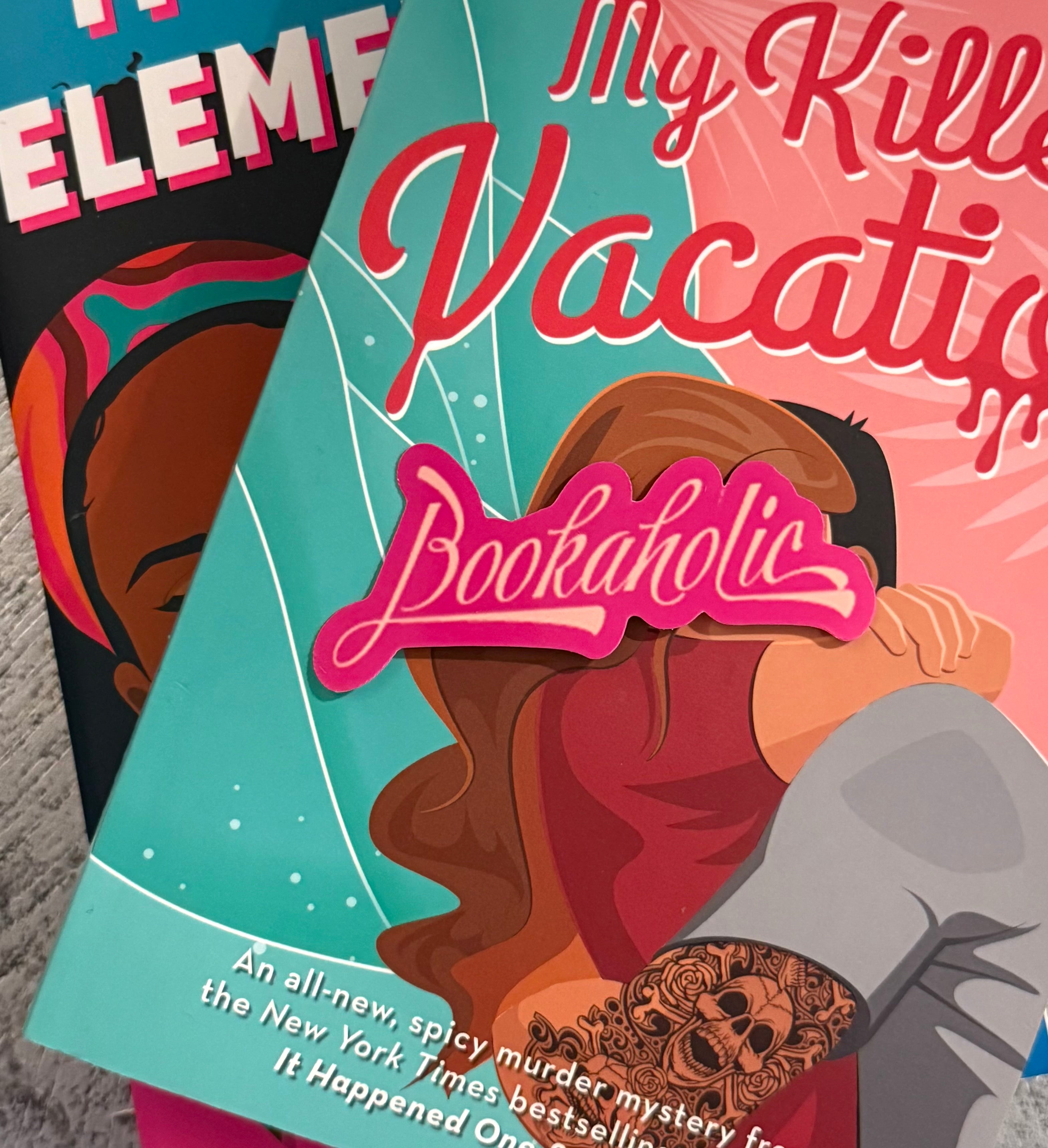 “Bookacholic” Sticker