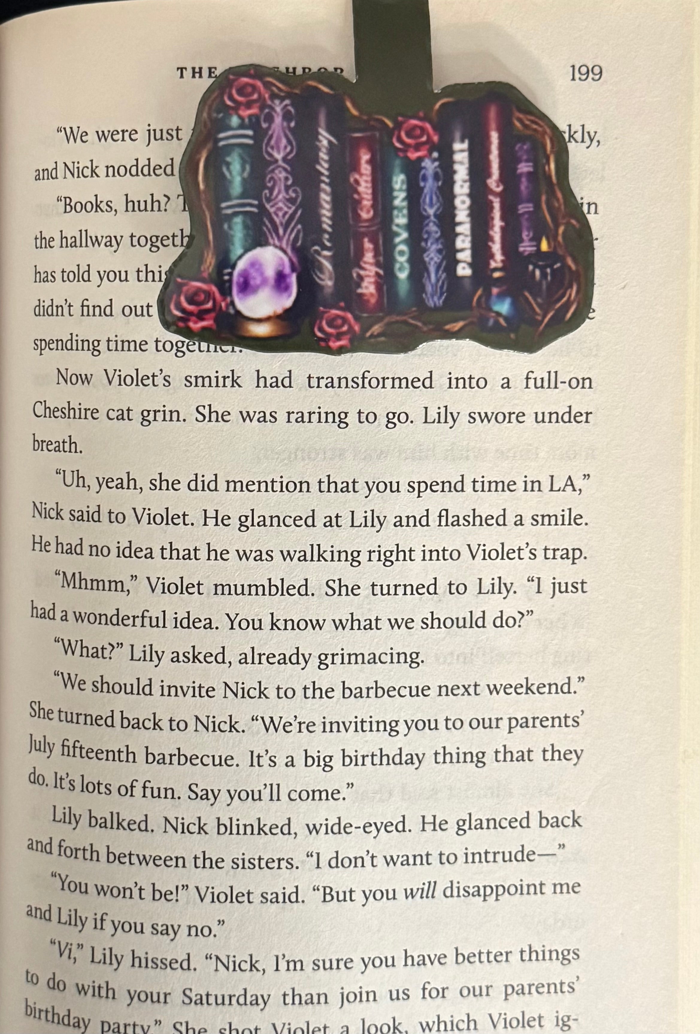 “Fantasy Book Stacks” Magnetic Bookmark