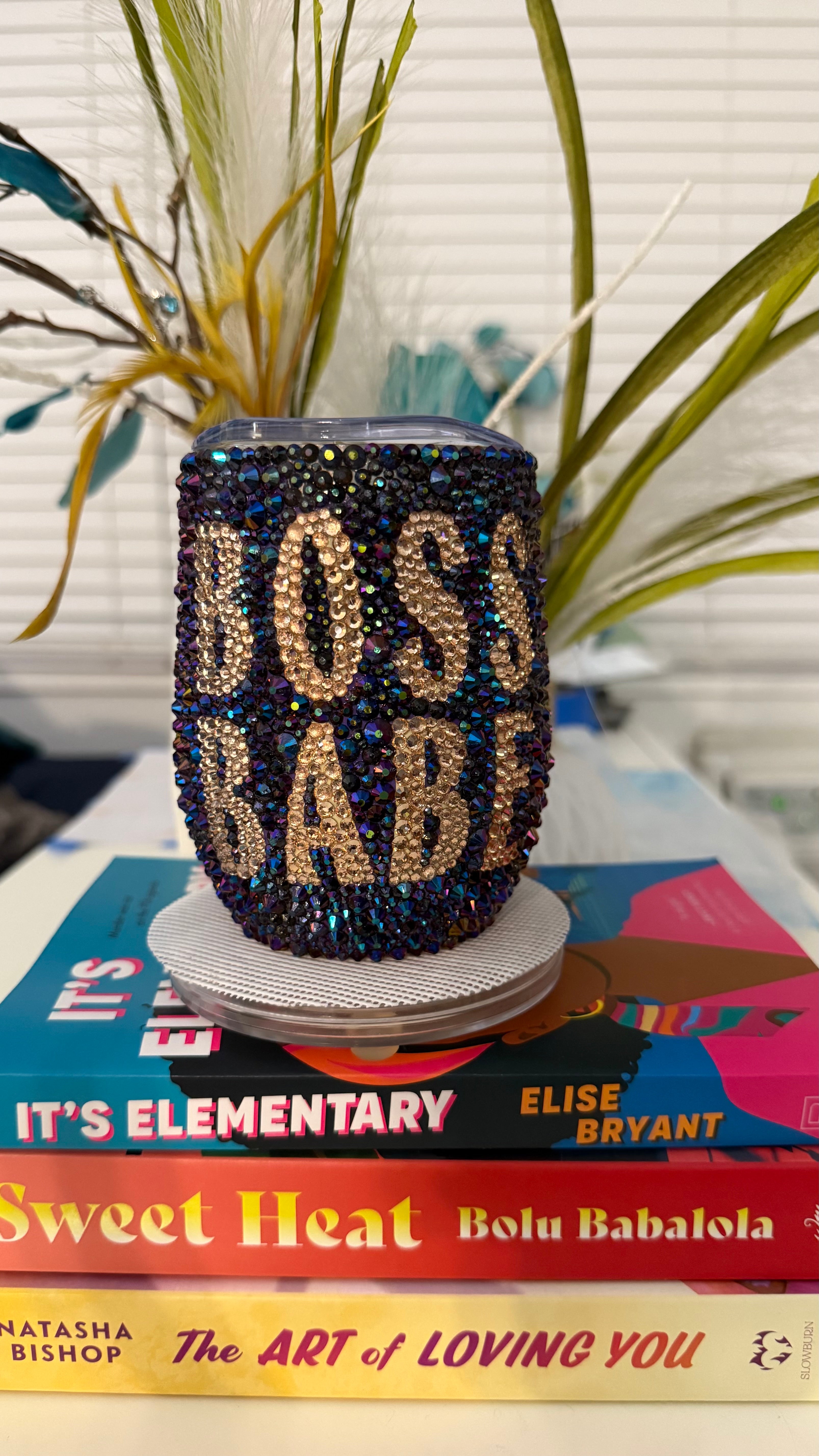 “Boss Babe” Rhinestone Wine Tumbler