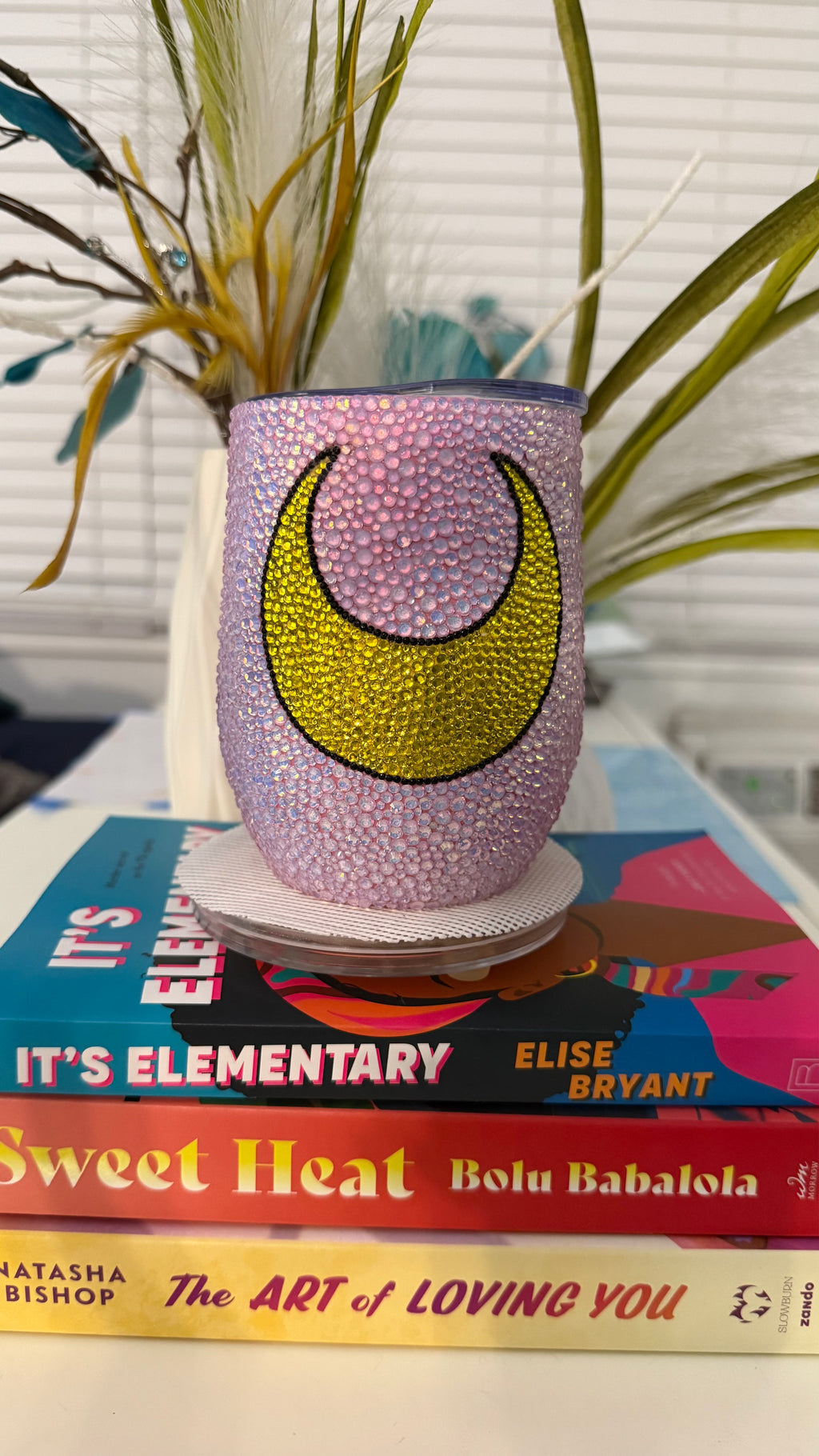“In the Name of the Moon” Rhinestone Wine Tumbler