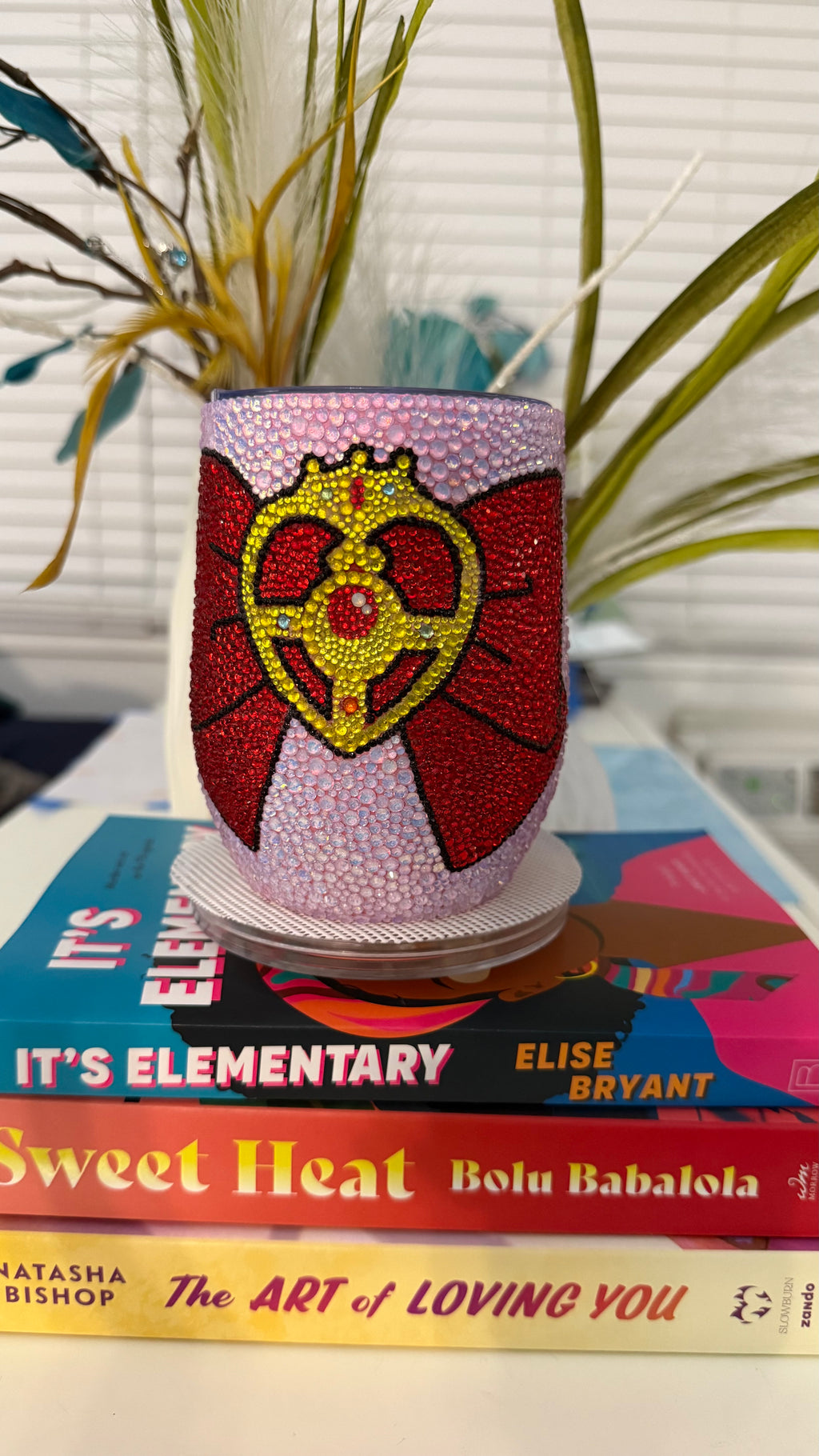 “In the Name of the Moon” Rhinestone Wine Tumbler