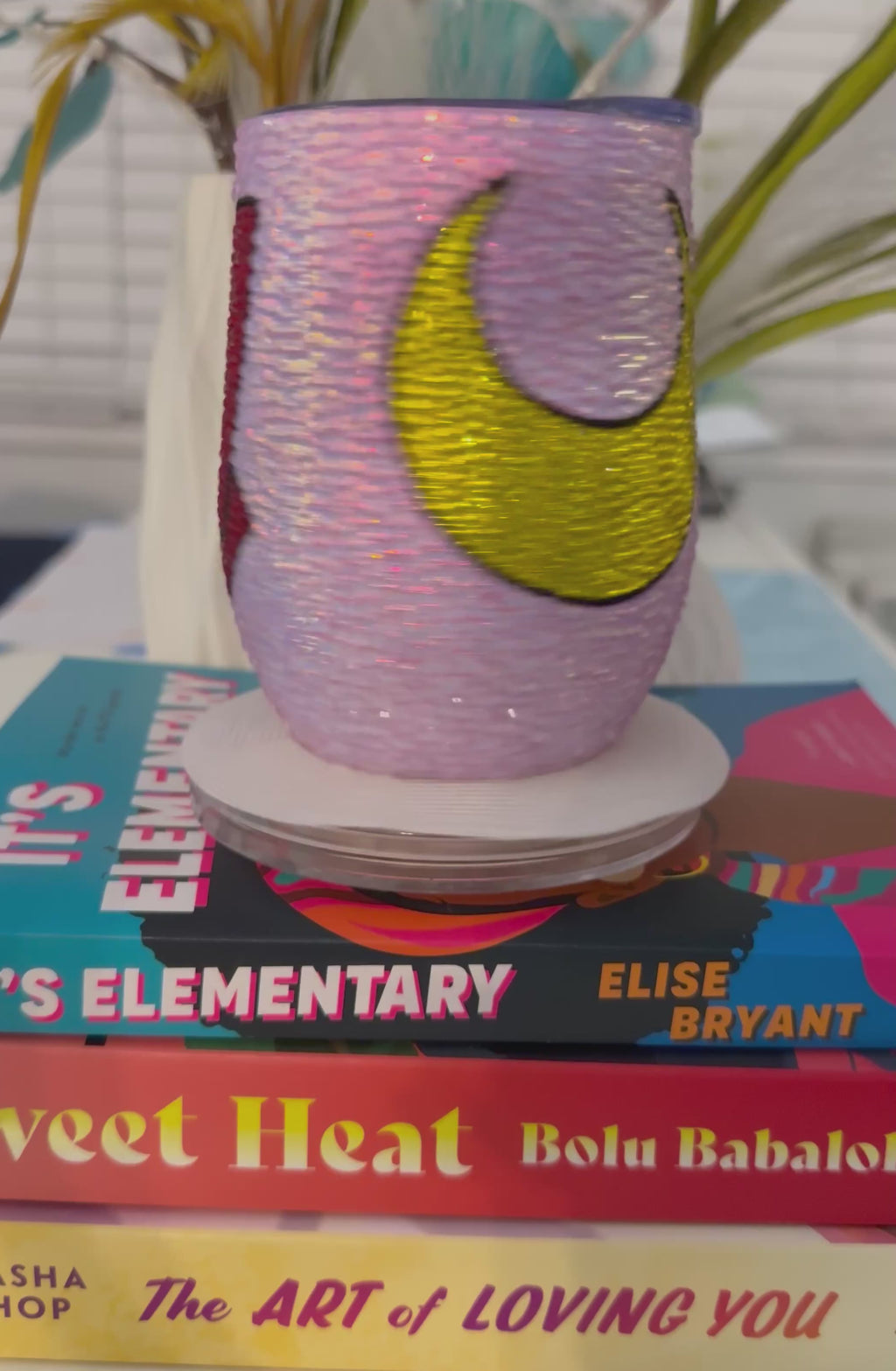 “In the Name of the Moon” Rhinestone Wine Tumbler